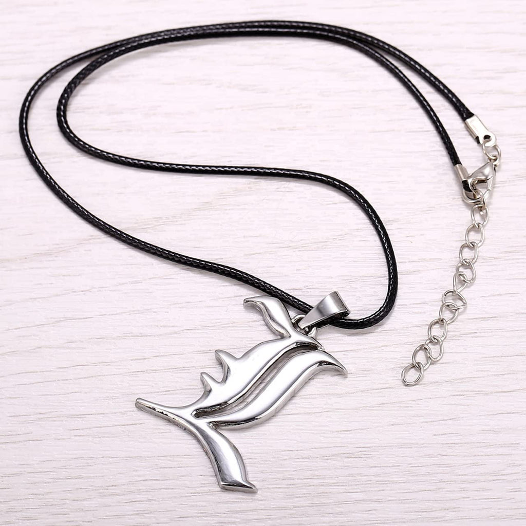 4 PCS Set Notebook Anime Cosplay Japan Anime Theme Writing Journal, Feather Pen, L Necklace & Book Chain Anime Accessories