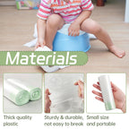 Buy now 100 Pack Potty Chair Liners with Drawstring,Training Toilet Seat Potty Bags,Disposable Cleaning Bag for Kids Toddler Adults Pet Outdoors(44 x 24 cm) at indiglob india
