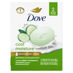 Buy now Dove Beauty Bar Soap Cool Moisture Cucumber & Green Tea Scent, 6 Bars for Refreshed Skin, Leaves Skin Refreshed 3.75 oz at indiglob india