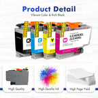 LC406 LC406XL Ink Cartridges for Brother Printer MFC-J5855DW MFC-J4335DW