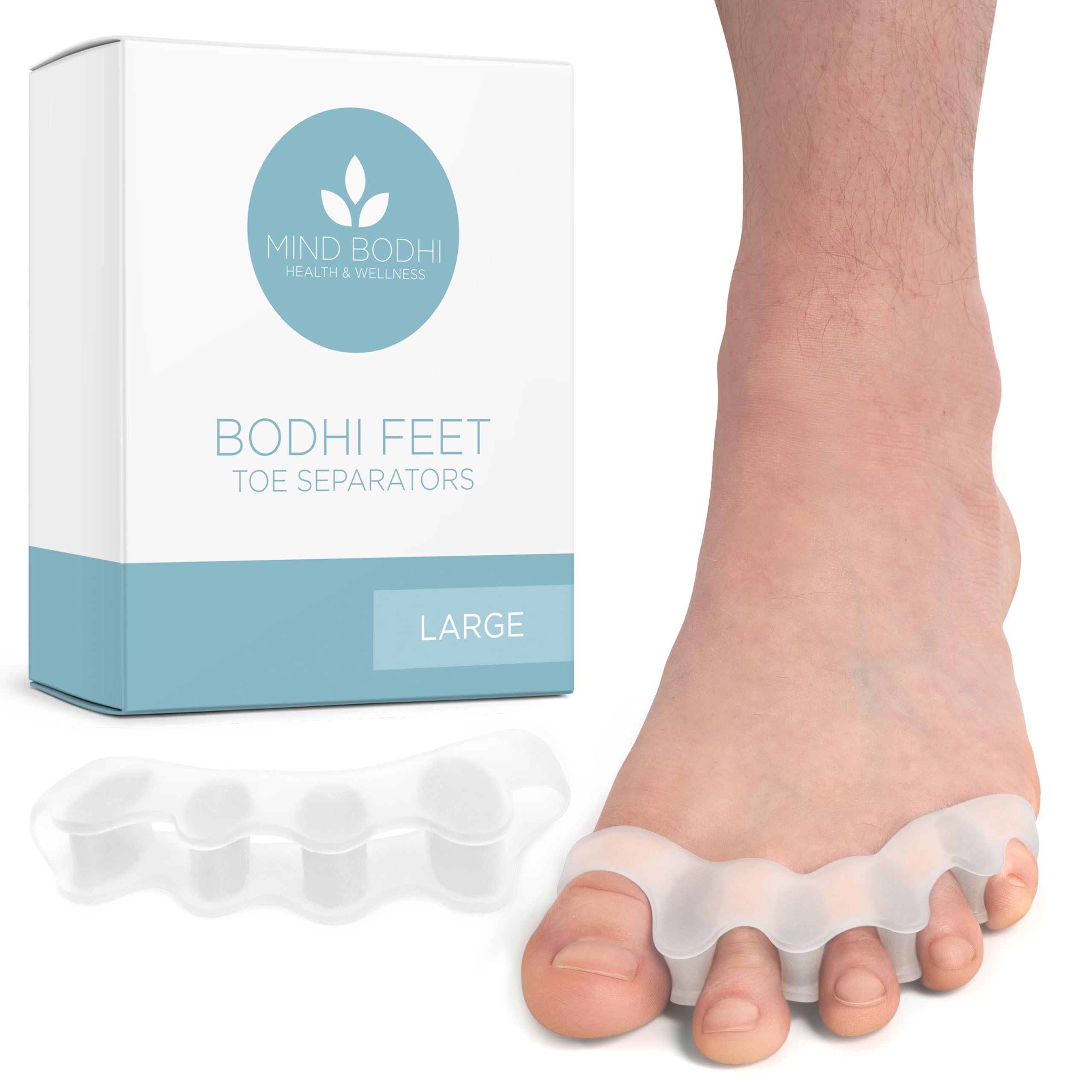 Buy now Mind Bodhi Toe Separators/Toe Spacers - For Men and Women - Regular Size – Blue at indiglob india