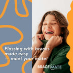 Floss Picks for Braces, 200 Count – Flossers with Slim Threader & Bracket Brush – Easy Daily Oral Care for Braces
