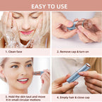 Facial Hair Remover for Women, Rechargeable, 2 Replacement Heads | LED face shaver for upper lip, chin, cheeks, and peach fuzz; compact USB charging design for home and travel