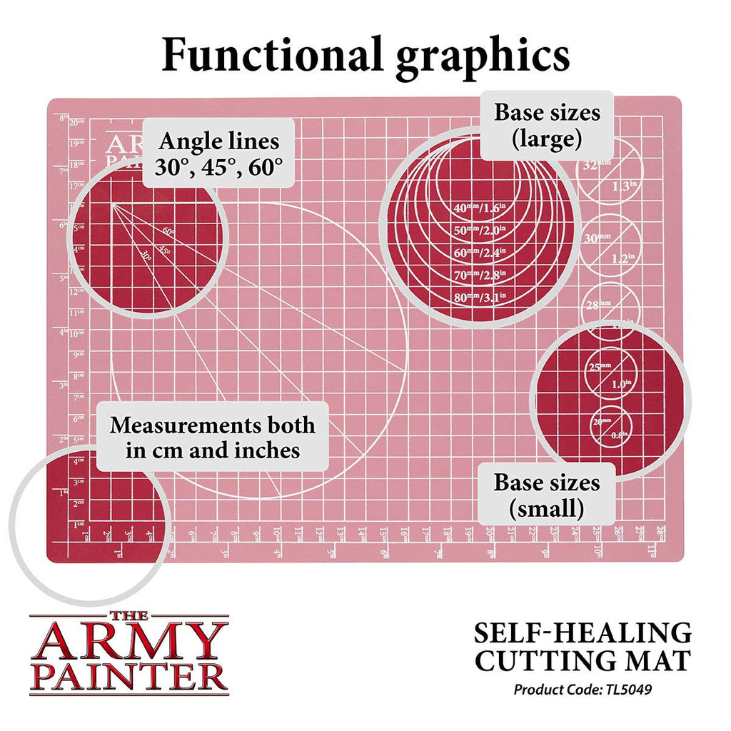 The Army Painter, Self-Healing Cutting Mat, Double Sided PVC Non-Slip, A4