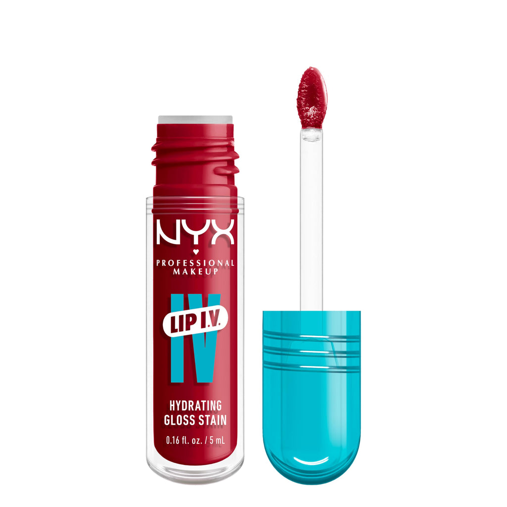 Buy now NYX PROFESSIONAL MAKEUP Lip IV Hydrating Glossy Lip Stain with 12HR Hydration - Drippin In Rose (Pink) at indiglob india
