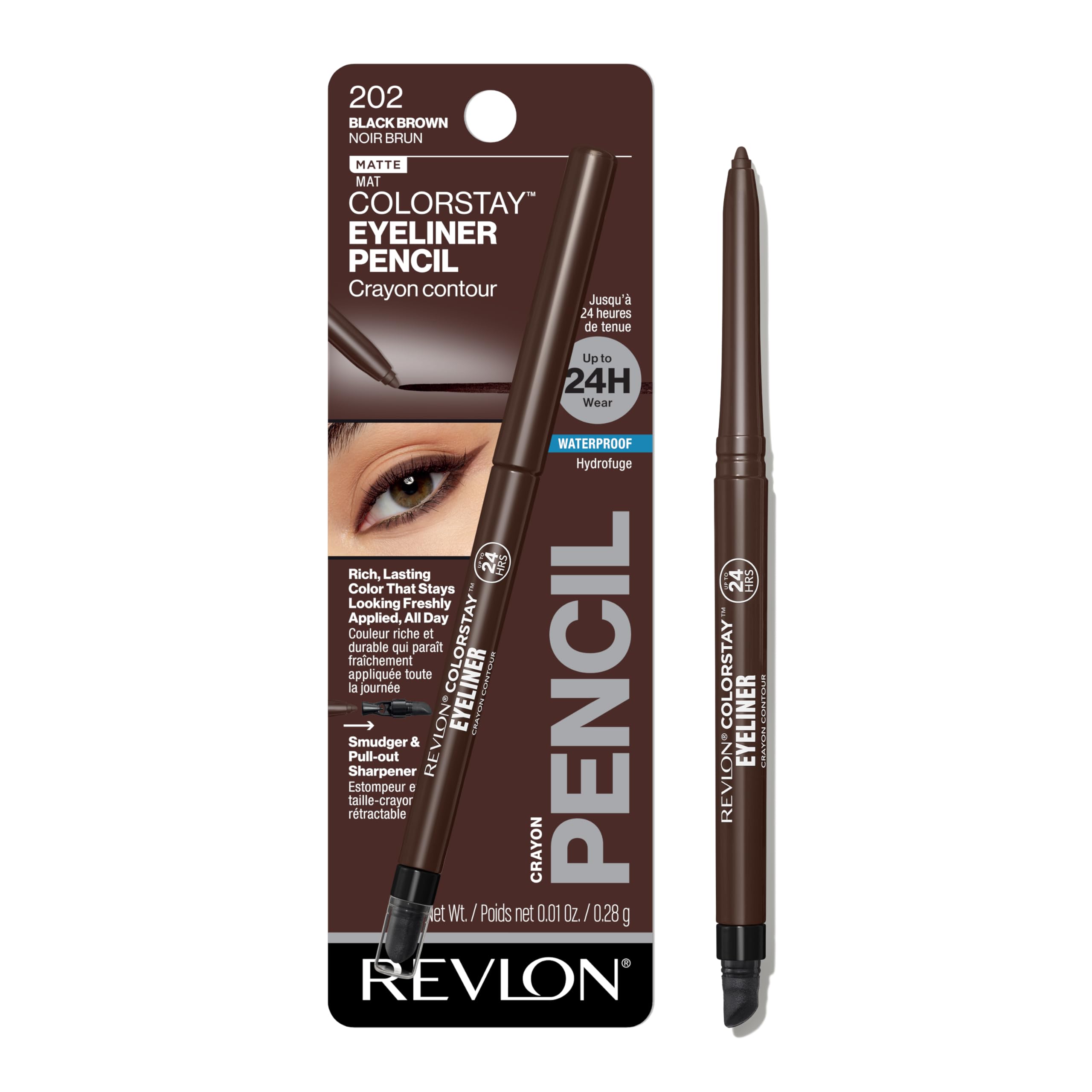 Buy now Revlon ColorStay Eyeliner Pencil, Black [201], 0.01 oz (Pack of 12) at indiglob india