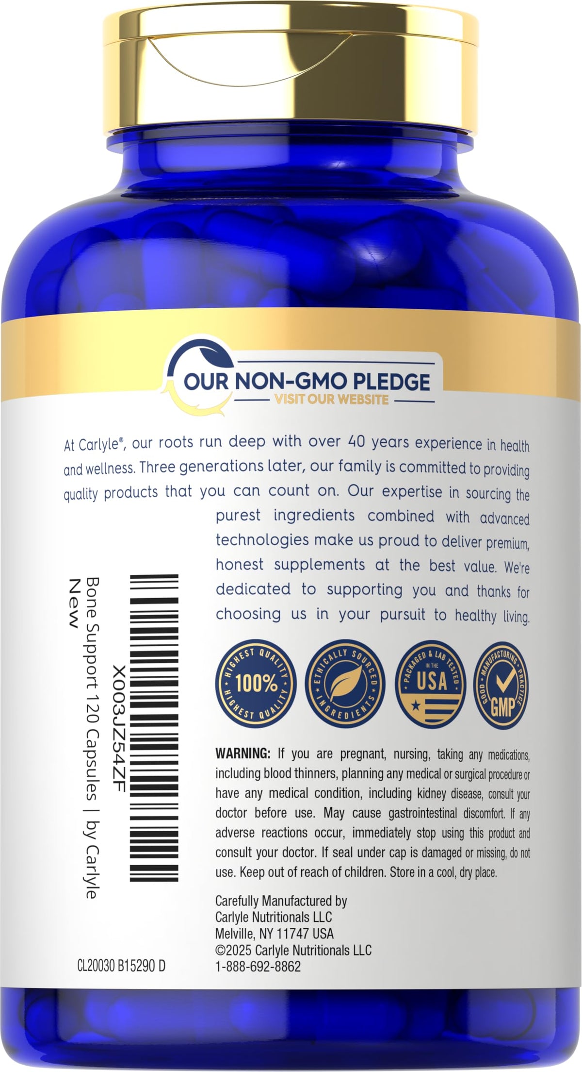 Carlyle Bone Strength Calcium Complex Supplement