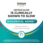Centrum Silver Women's Multivitamin for Women 50 and Over, 100 Tablets | Contains Vitamin D3, B Vitamins, Calcium, and Antioxidants, Non-GMO Ingredients, Supports Memory and Cognition, GLP-1 Support
