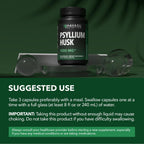 Vegan Psyllium Husk Fiber Capsules, GLP-1 Nutritional Support, 270 Pills