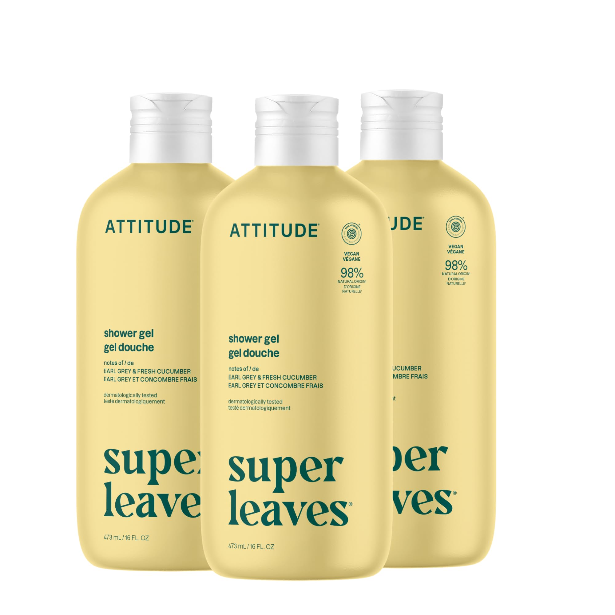 Buy now ATTITUDE Body Wash, EWG Verified Shower Gel, Dermatologically Tested, Plant and Mineral-Based, Vegan Personal Care Products, Pear & Amber Scent, 16 Fl Oz at indiglob india