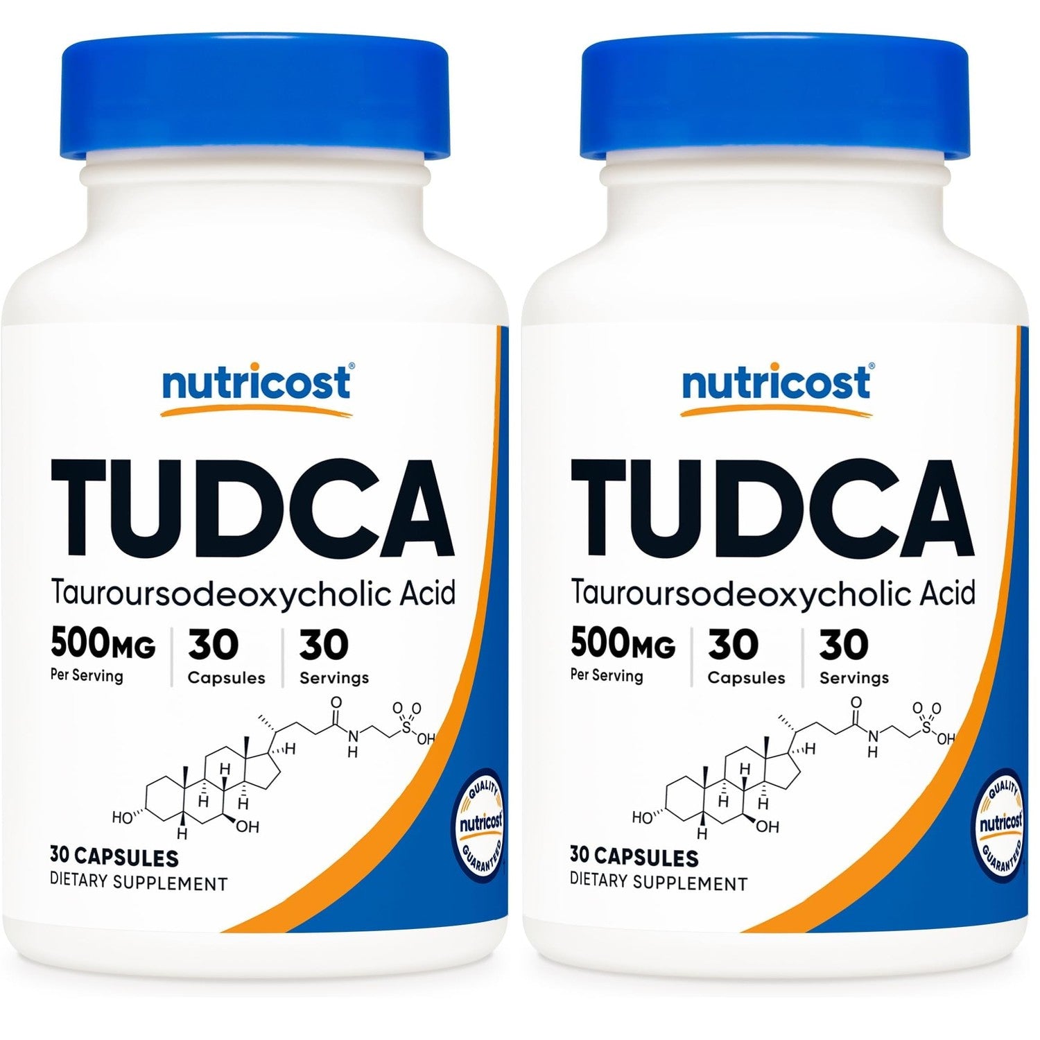 Nutricost Tudca 500mg, 30 Capsules (Tauroursodeoxycholic Acid) Gluten Free | Premium Quality, GMO-Free