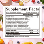 Doctor's Recipes Women's Probiotic, 60 Caps 50 Billion CFU 16 Strains, with Organic Cranberry, Digestive Immune Vaginal & Urinary Health, Shelf Stable, Delayed Release, No Soy Gluten Dairy
