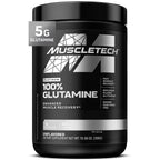 MuscleTech 100% L-Glutamine Powder for Enhanced Muscle Recovery, Unflavored | Pure L Glutamine Muscle Growth Builder & Energy Boosting Nutritional Supplement for Men & Women - 60 Servings