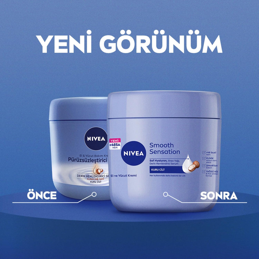 Buy now Nivea Irresistibly Smooth Body Cream Dry Skin Shea Butter 400 ml at indiglob india