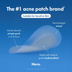 Hero Cosmetics Mighty Patch Mini Invisible+ Acne Pimple Patches, 30 Ct | X-Small 10mm, Daytime Hydrocolloid Acne Patches, for Covering Zits & Blemishes, Blends Into Skin & Barely There