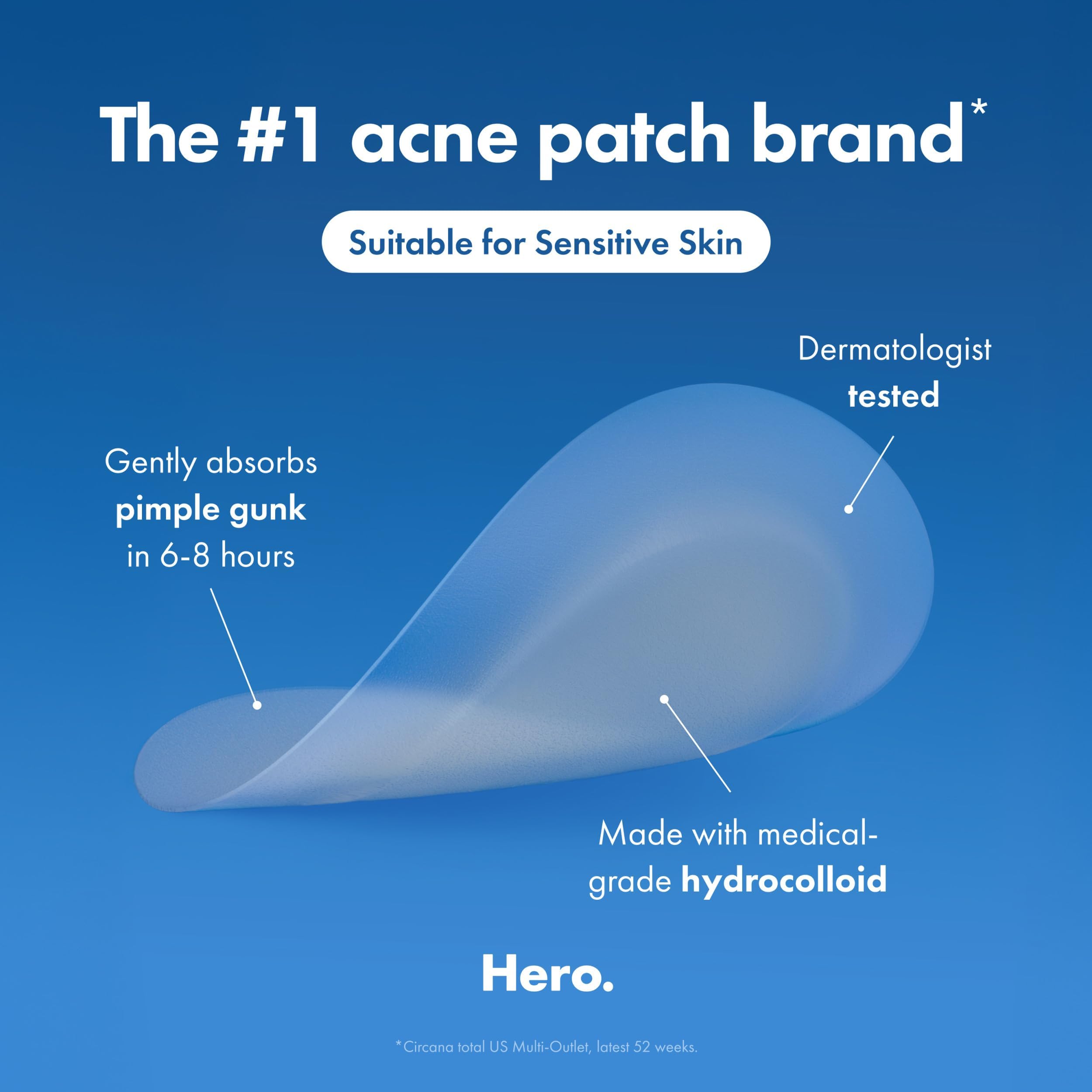 Hero Cosmetics Mighty Patch Mini Invisible+ Acne Pimple Patches, 30 Ct | X-Small 10mm, Daytime Hydrocolloid Acne Patches, for Covering Zits & Blemishes, Blends Into Skin & Barely There