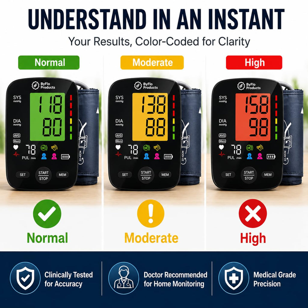 Blood Pressure Monitor for Home Use, Arm Cuff, USB-C
