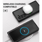 Buy now for Samsung Galaxy Z Fold 5 Case with Screen Protector & Hinge Protection, Slim Fit Shockproof Lightweight Durable Hard PC Cover Phone Case for Samsung Galaxy Z Fold 5 5G 2023, Black at indiglob india