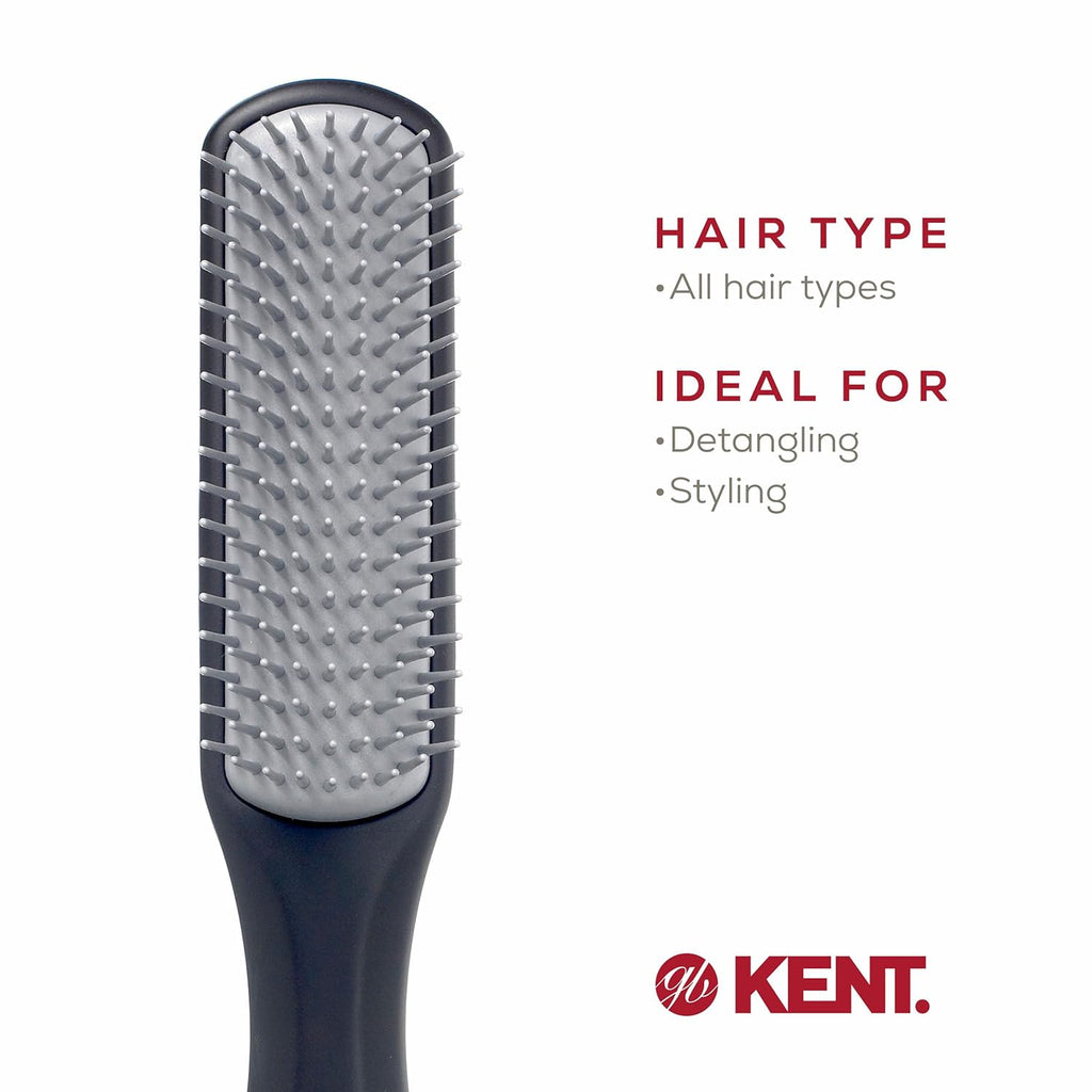 Buy now Kent KFM3 Gel Styling Hair Brush for Men, 9 Row Men's Hair Brush with Ionic Anti Static Bristles, Detangling and Smoothing Short to Medium Length Hair at indiglob india