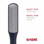 Buy now Kent KFM3 Gel Styling Hair Brush for Men, 9 Row Men's Hair Brush with Ionic Anti Static Bristles, Detangling and Smoothing Short to Medium Length Hair at indiglob india
