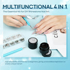 Authentic Modelones short almond nail tips kit, 360 pieces for DIY nail art. Perfect for creativity and easy application.