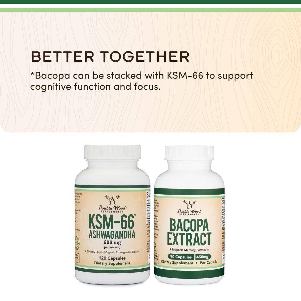 KSM-66 Ashwagandha 600mg, Organic, Sleep + Stress Support, 120 Capsules | Sleep + Stress Supplement, Full-Spectrum KSM-66, Most-Studied Form, Organic, Take PM or Split AM/PM, Gluten-Free