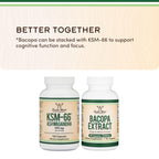 KSM-66 Ashwagandha 600mg, Organic, Sleep + Stress Support, 120 Capsules | Sleep + Stress Supplement, Full-Spectrum KSM-66, Most-Studied Form, Organic, Take PM or Split AM/PM, Gluten-Free