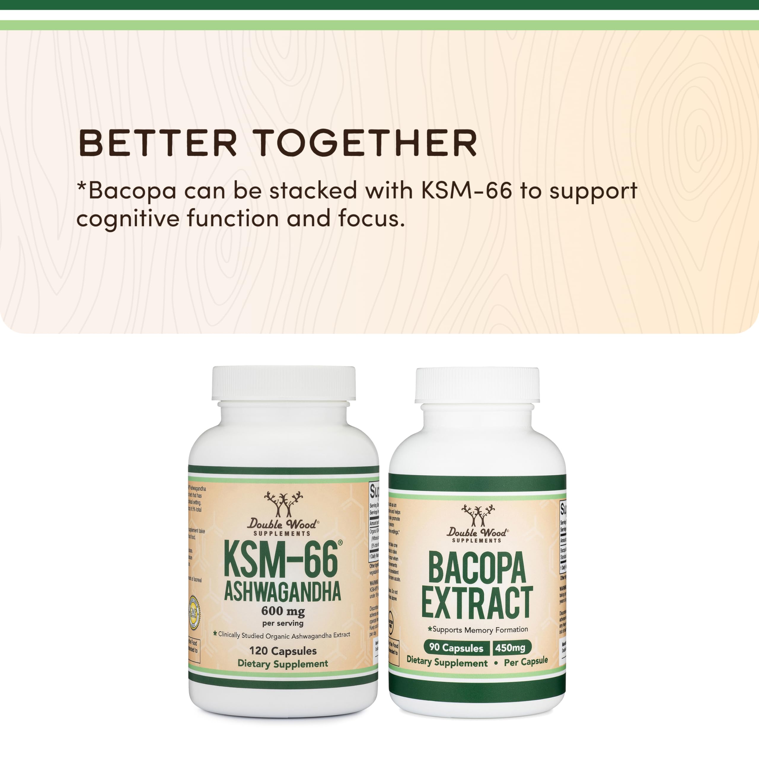 KSM-66 Ashwagandha 600mg, Organic, Sleep + Stress Support, 120 Capsules | Sleep + Stress Supplement, Full-Spectrum KSM-66, Most-Studied Form, Organic, Take PM or Split AM/PM, Gluten-Free