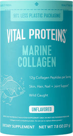 Buy now Vital Proteins Marine Collagen Peptides Powder Supplement for Skin Hair Nail Joint - Hydrolyzed Collagen - 12g per Serving - 7.8 oz Canister 18 Servings (Pack of 1) at indiglob india