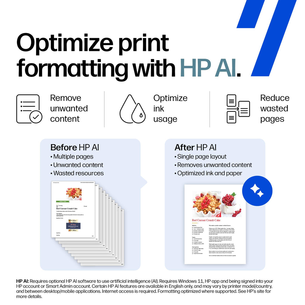 HP OfficeJet Pro 8139 Wireless All-in-One Color Inkjet Printer, Print, Scan, Copy, Fax, ADF, Duplex Printing Best-for-Home-Office, 1 Year Trial of Instant Ink Included, AI-Capable (C2VK3A)