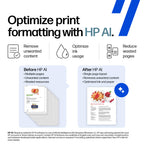 HP DeskJet 4355 Wireless All-in-One Color Inkjet Printer, Scanner, Copier, Best-for-Home, 3 Month Trial of Instant Ink Included, AI-Capable (AJ4Y0A)