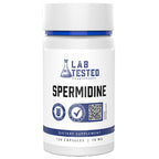 Spermidine 3HCL Supplement - 120 10mg Capsules - 3rd Party COA's provided with Every lot# - Spermidine Trihydrochloride