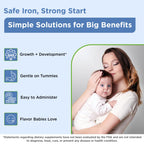 Wellements Organic Liquid Iron Drops for Infants & Toddlers Cherry 1 Fl Oz