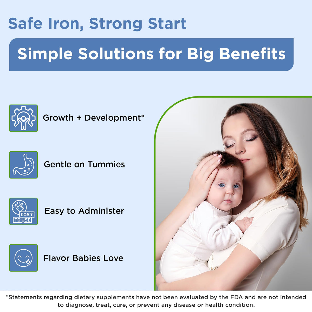 Wellements Organic Liquid Iron Drops for Infants & Toddlers Cherry 1 Fl Oz
