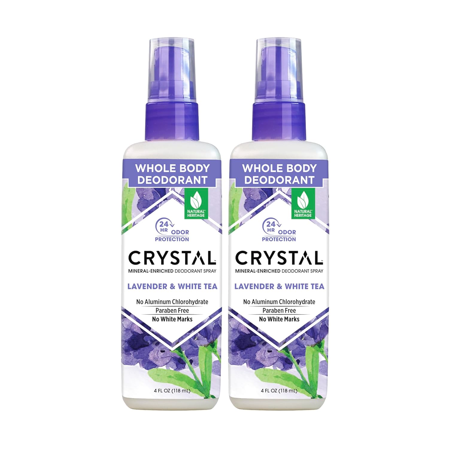 Buy now Crystal Body Deodorant Spray-4 fl oz, 2 pack 4 Fl Oz (Pack of 2) Lavender & White Tea at indiglob india