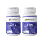 EZ Melts Zinc - Supplement for Immune, Digestive & Skin Health Support - Non-GMO, Vegan & Gluten-Free - Blueberry Blast - 60 Dissolvable Tablets (60 Servings)