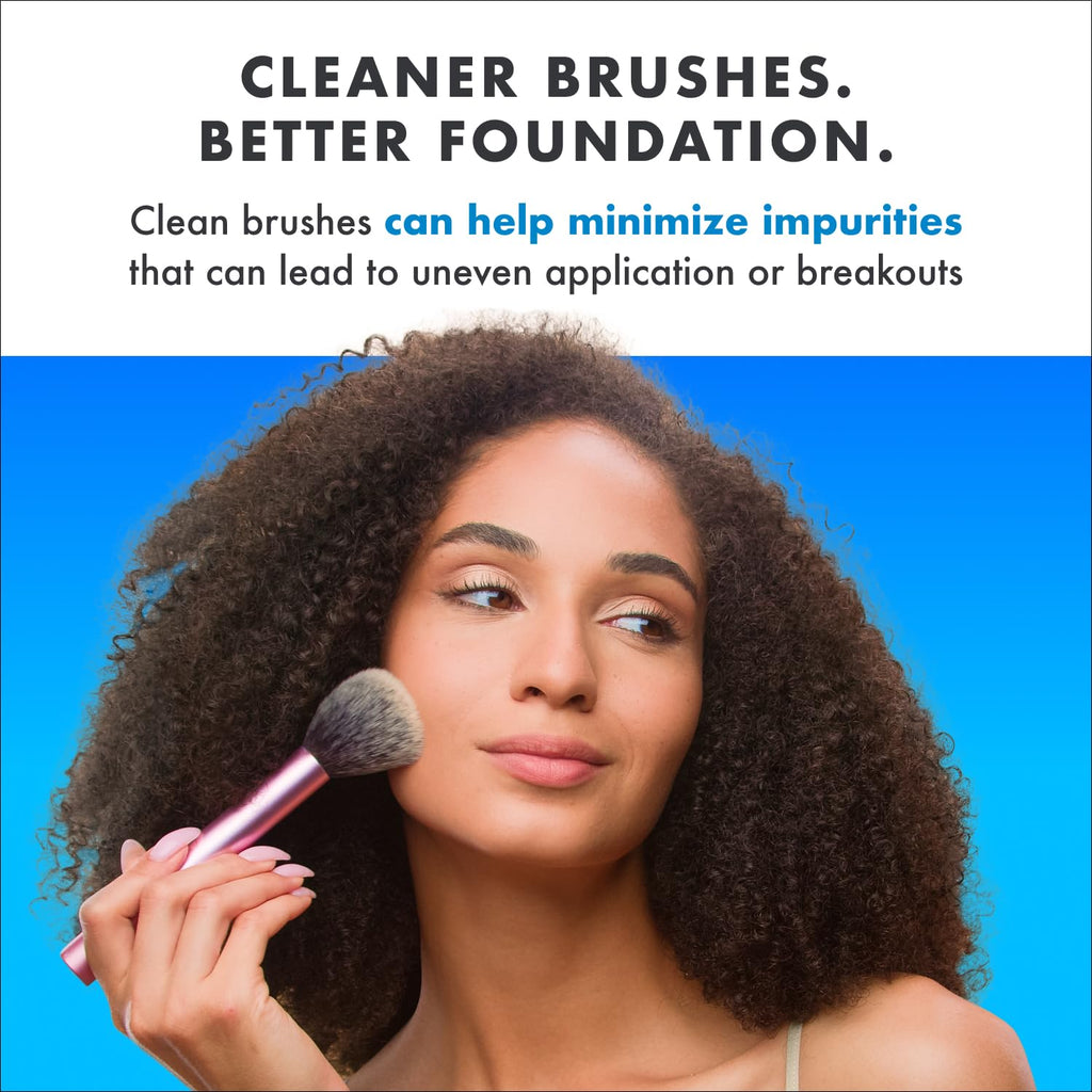 Cinema Secrets Original Blue Vanilla Makeup Brush Cleaner Solution - Professional Cleanser for Makeup Brushes - Quick-Drying, Rinse-Free Formula - Removes Stubborn Waterproof Make Up (16 fl oz)