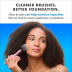 Cinema Secrets Original Blue Vanilla Makeup Brush Cleaner Solution - Professional Cleanser for Makeup Brushes - Quick-Drying, Rinse-Free Formula - Removes Stubborn Waterproof Make Up (16 fl oz)