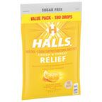 Buy now HALLS Relief Honey Lemon Sugar Free Cough Drops, Value Pack, 180 Drops at indiglob india
