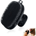 Buy now VWMYQ Face Scrubber, Silicone Face Scrubber for Men Facial Cleansing Brush Silicone Face Wash Brush Manual Waterproof Cleansing Skin Care Face Brushes for Exfoliating- Black Black at indiglob india