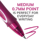 BIC Gelocity Quick Dry Gel Pens, Medium Point, 0.7 mm, 8-Count Pack