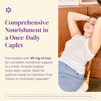 BariMelts Once Daily Bariatric Multivitamin with Iron, 120 Caplets | Easy-Swallow Caplets, Multivitamin for Women, Multimineral Complex Supports Nutrition After Bariatric Surgery