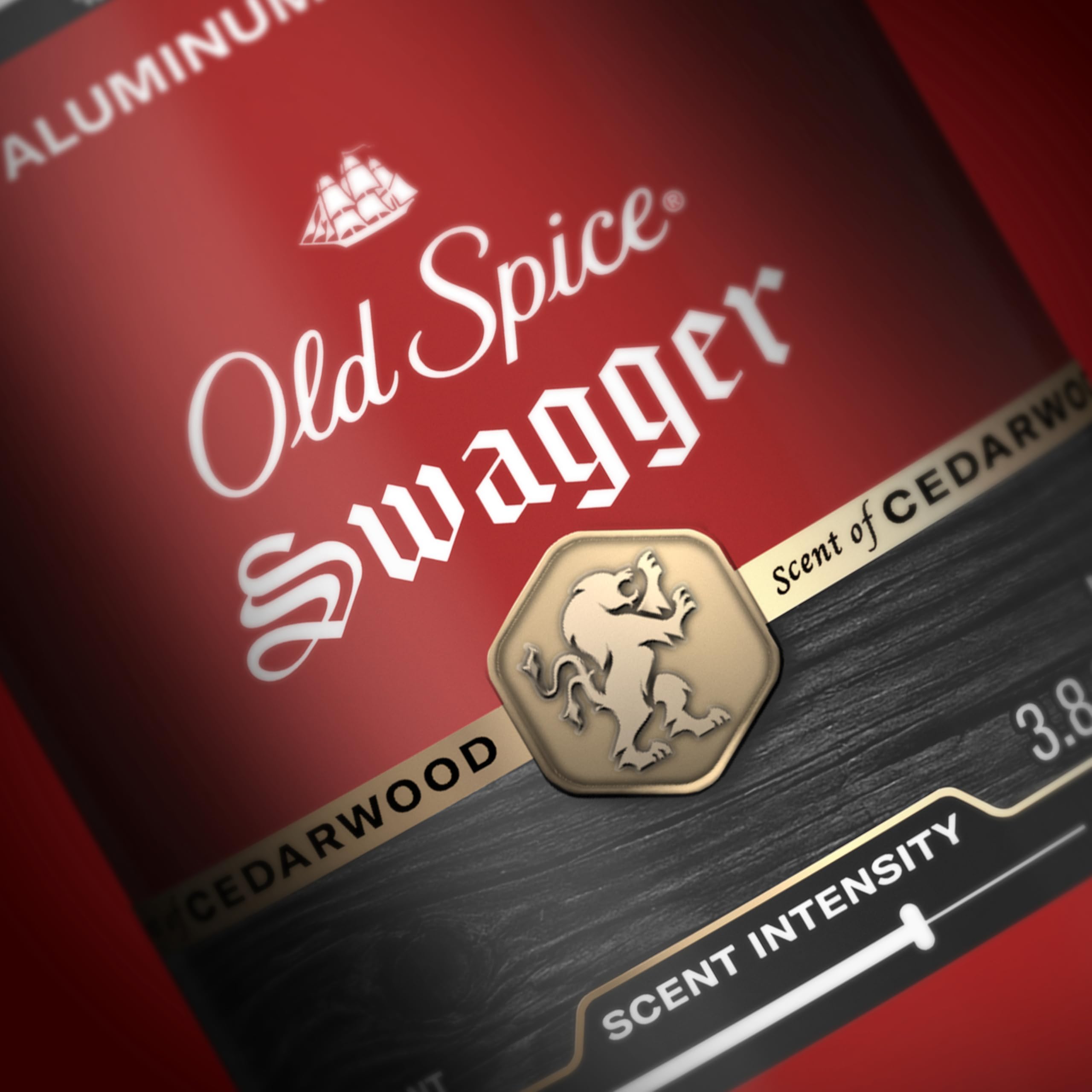Old Spice Aluminum Free Deodorant for Men, 24/7 Protection to Eliminate Odors, 24/7 Freshness & Lasting Scent, Swagger with Lime & Cedarwood Scent, 3.8 oz (Pack of 3)