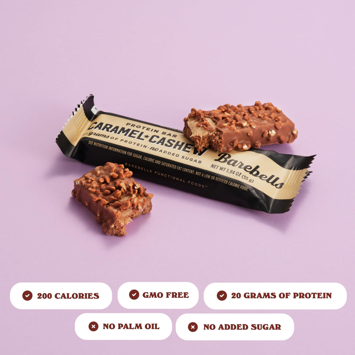 Barebells Protein Bar Variety Pack, Caramel Cashew & Cookies & Cream