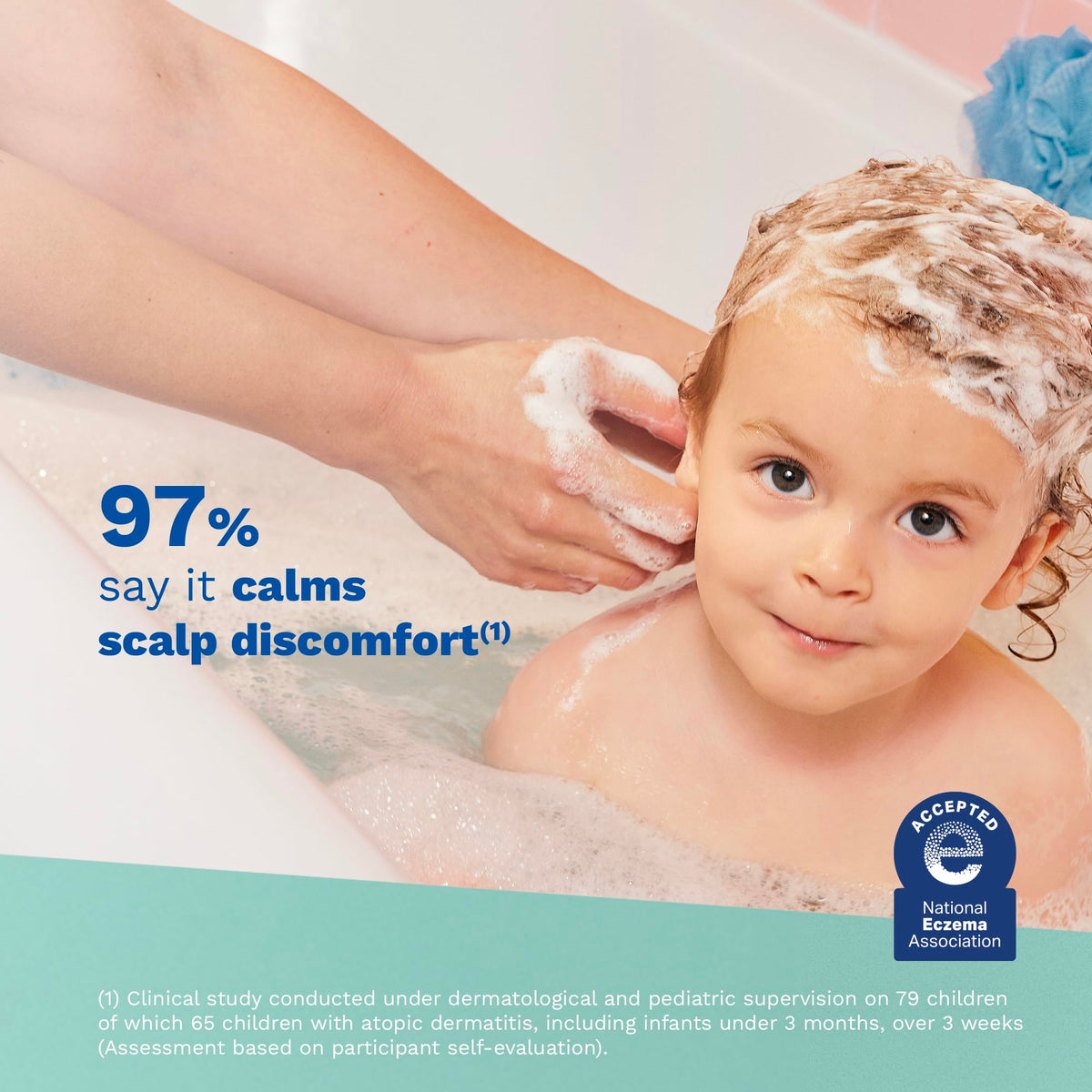 Mustela Stelatopia Eczema-Prone Skin Foam Shampoo for Newborn & Baby with - with Natural Avocado & Sunflower Oil - Fragrance-Free & Tear Free - 5.07 fl. oz.
