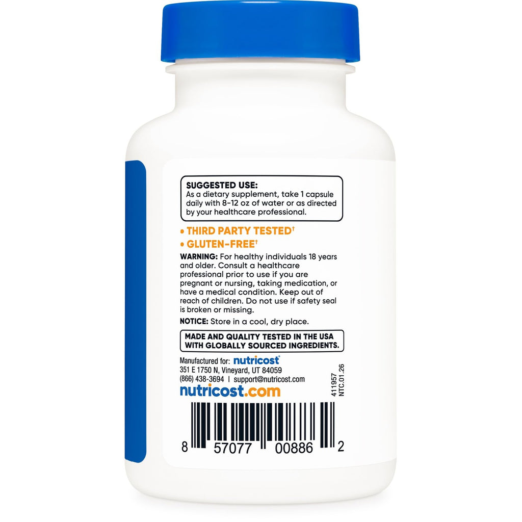 Nutricost Vitamin B2 (Riboflavin) 100mg, 120 Capsules, Gluten Free | GMO-Free