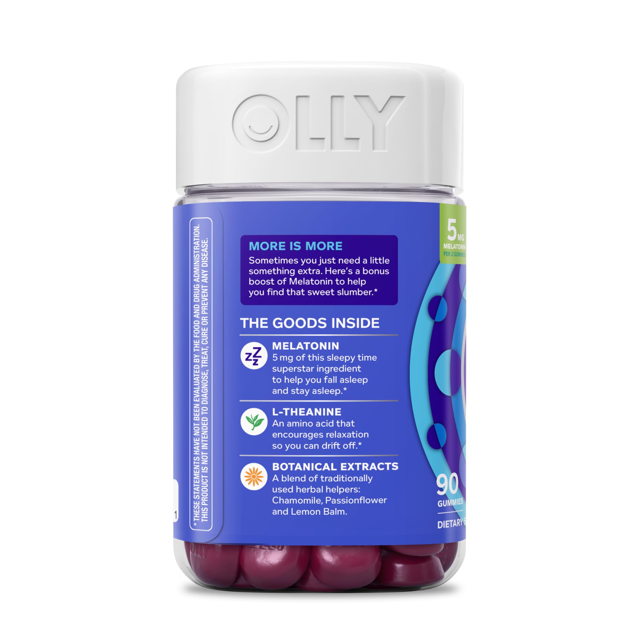 OLLY Extra Strength Sleep, Occasional Sleep Support Supplement - 90 Count