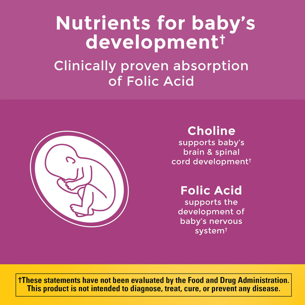Nature Made Prenatal Gummies with DHA and Folic Acid, 60 Gummies | Prenatal Vitamins for Women for Daily Nutritional Support, With Folic Acid and 15 Other Nutrients, Gluten Free, 30 Day Supply