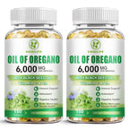 Oil of Oregano with Black Seed Oil, 6000mg/Serving, 150 Softgels | Oregano Oil Capsules for Immune Support with High Carvacrol & Thymoquinone, Antioxidant, Non-GMO, Gluten Free