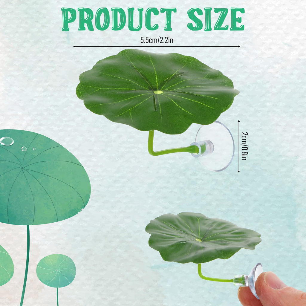 3 Pcs Betta Fish Leaf Hammock, Betta Fish Practical Resting Spot Bettas Suction Cup Tank Decor Green Hammock Plant Leaf Pad Fishes Breeding Resting Bed for Fishes Aquarium Decoration Ornaments
